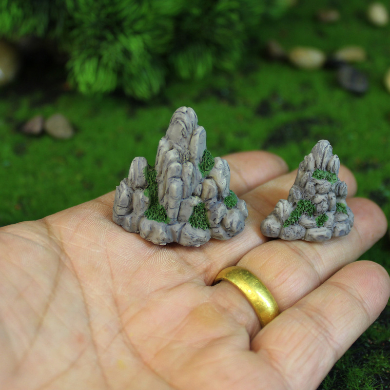 Aquarium Decoration Rock - Mini Montagna in Miniatura, Pietra Finta,