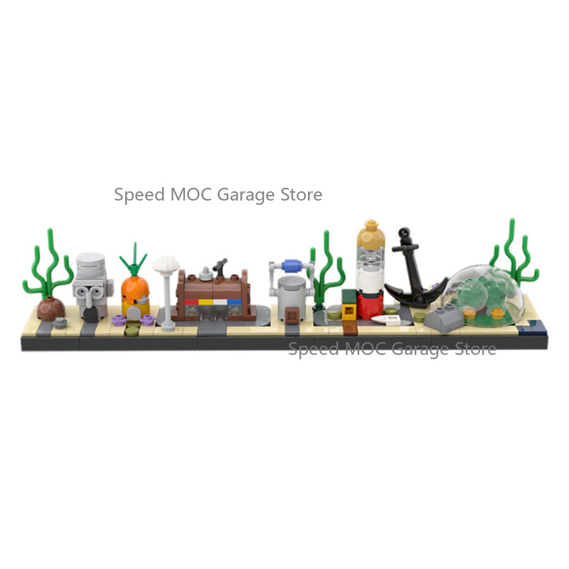 Aquarium Fish Lego - Set MOC Dettagliato di Città Subacquea,