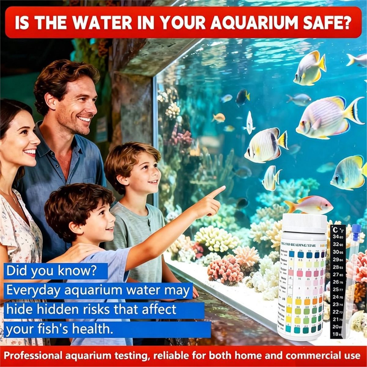 Aquarium Test Kit - HGHO 9 in 1 Strisce per