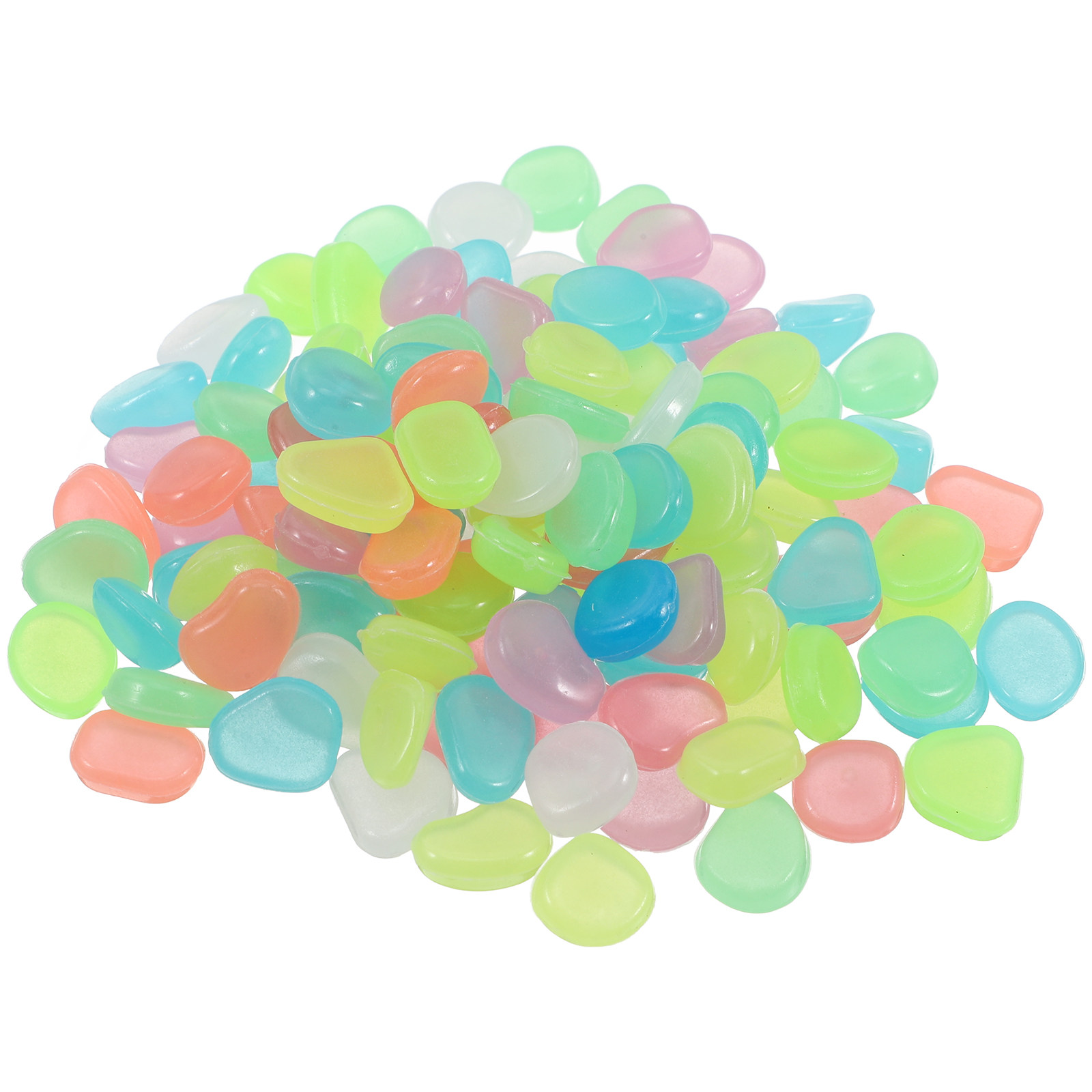 Aquarium Fish Glow In The Dark - 400 Pezzi di Ciottoli Luminosi per