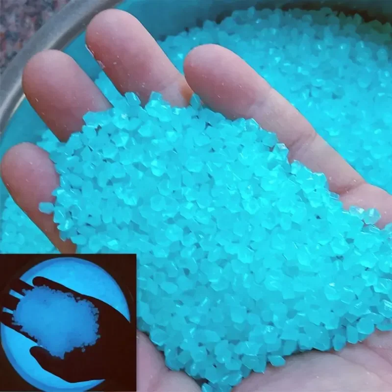 Aquarium Fish Glow In The Dark - 1000 pezzi 3-5mm sabbia luminosa che
