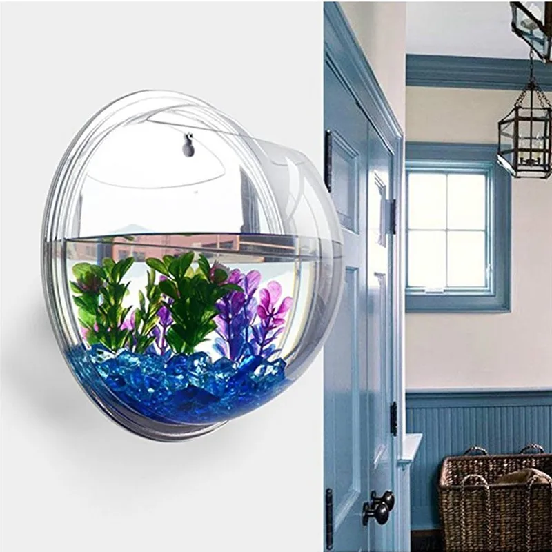 Aquarium Goldfish - Trasparente acrilico appeso a parete acquario,