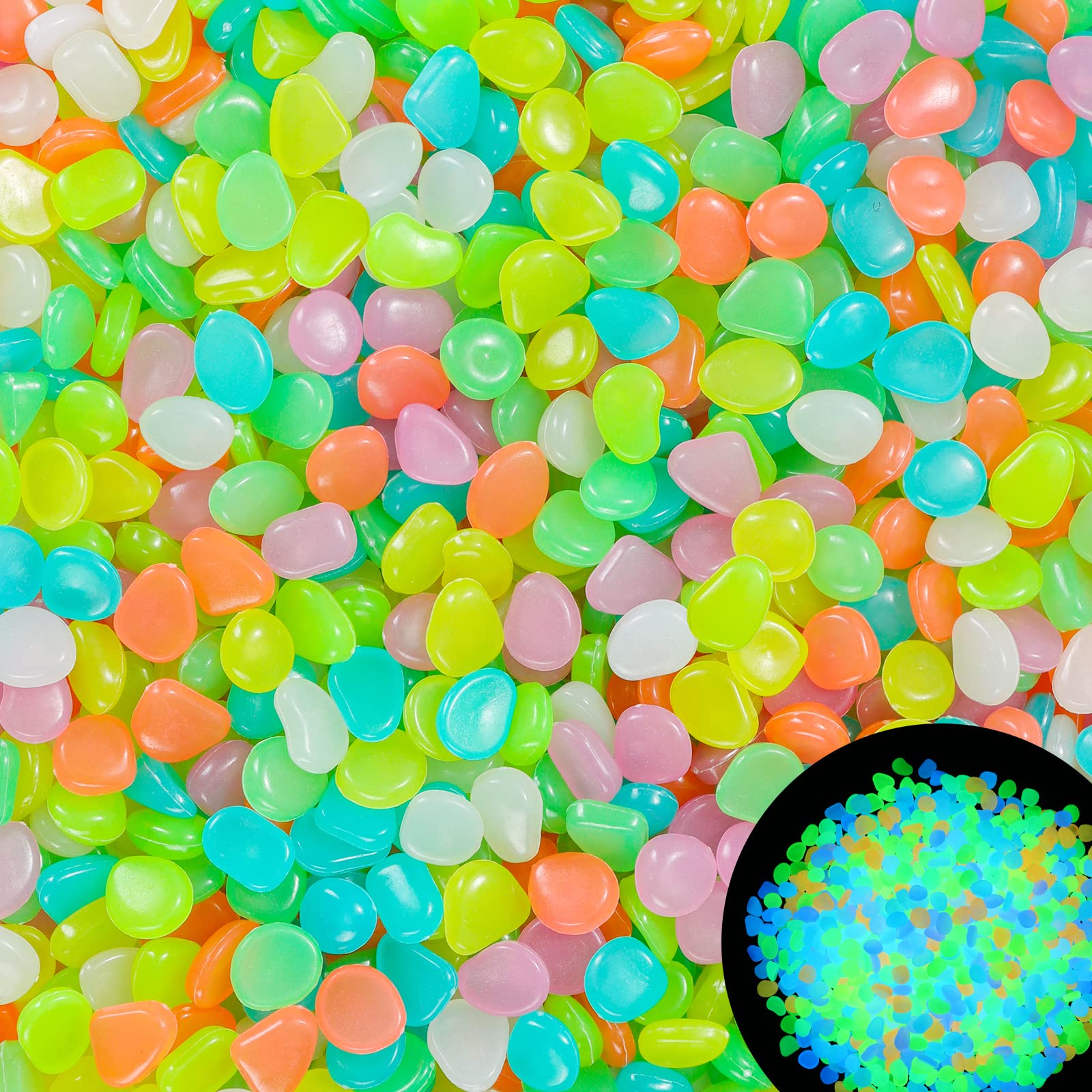 Aquarium Fish Glow In The Dark - 100 pezzi che si illuminano al