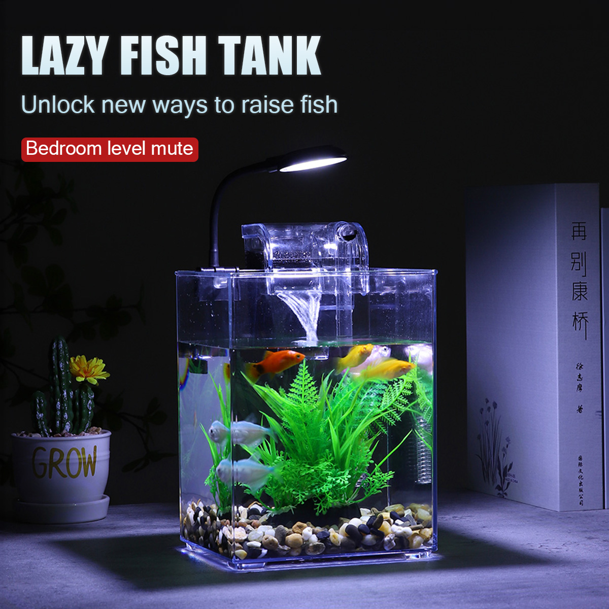 Aquarium Goldfish - Set di acquari da tavolo USB-facile