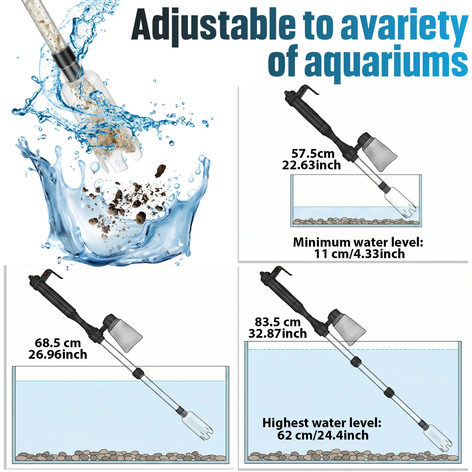 Aspiratore per Acquario 3 in 1 - Aquarium Fish Electric recensione e prezzo