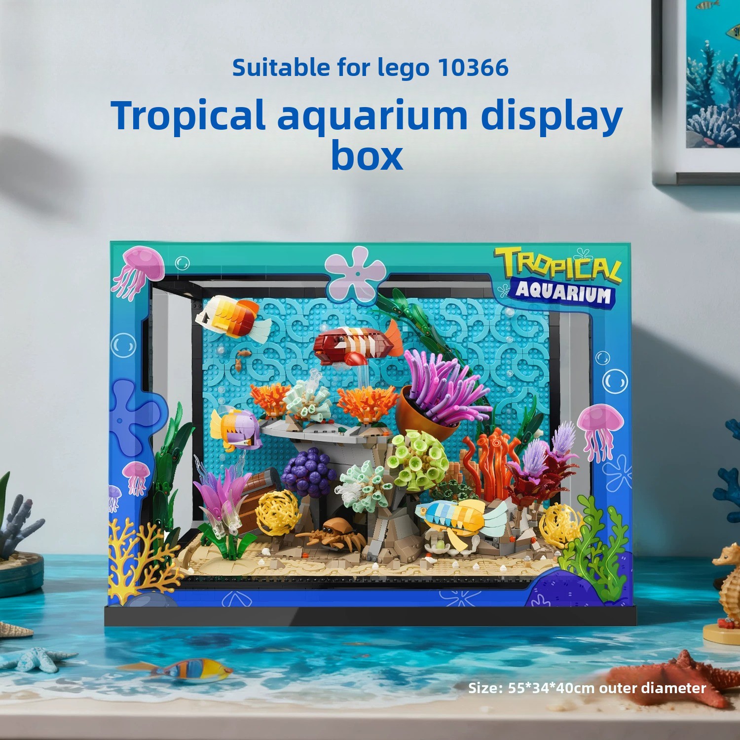 Scatola espositiva trasparente - Aquarium Fish Lego recensione e prezzo