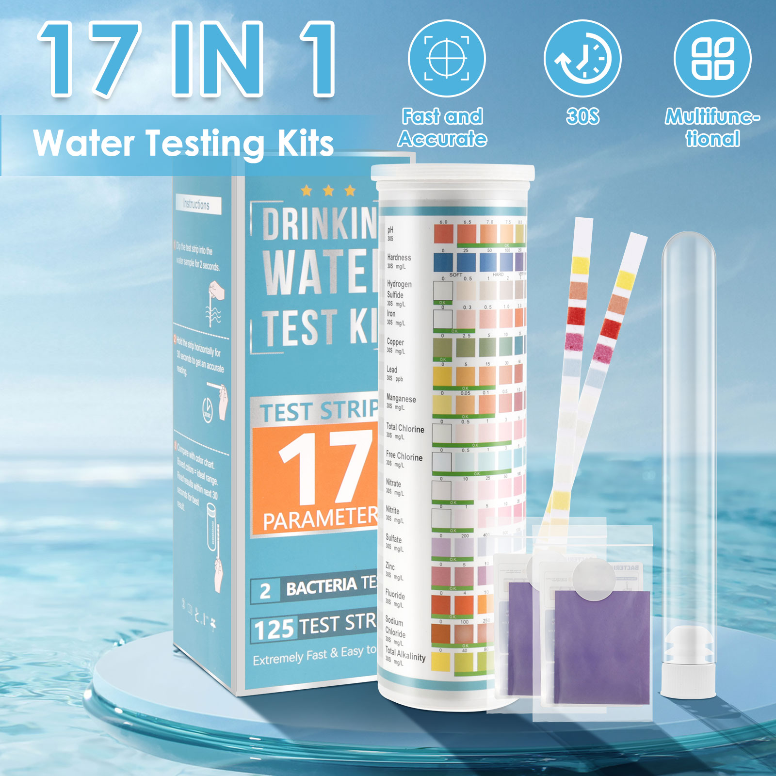 5-17 in 1 Strisce reattive per - Aquarium Test Kit recensione e prezzo