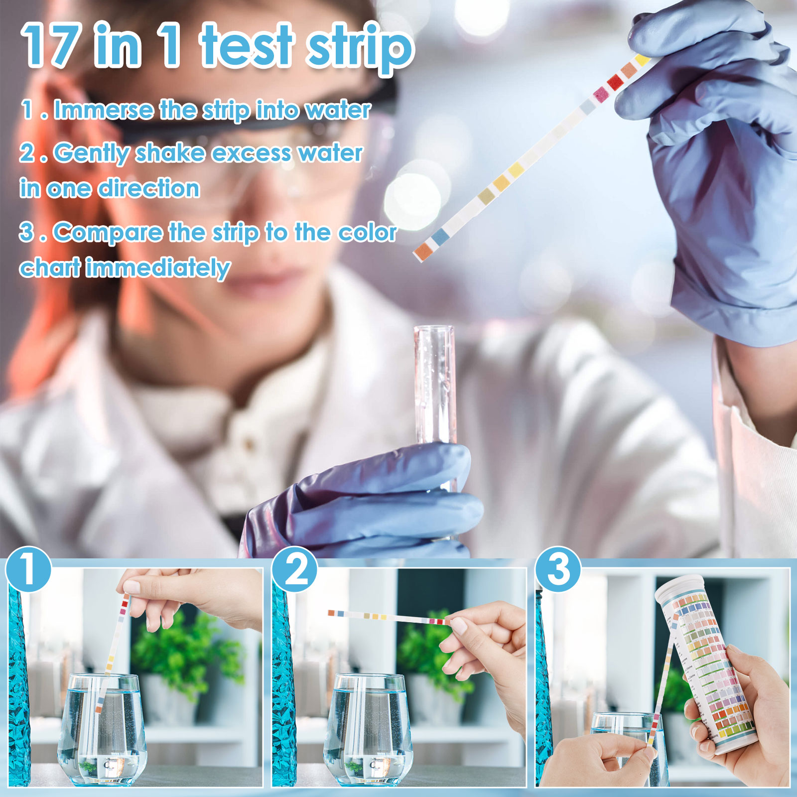 5-17 in 1 Strisce reattive per - Aquarium Test Kit recensione e prezzo