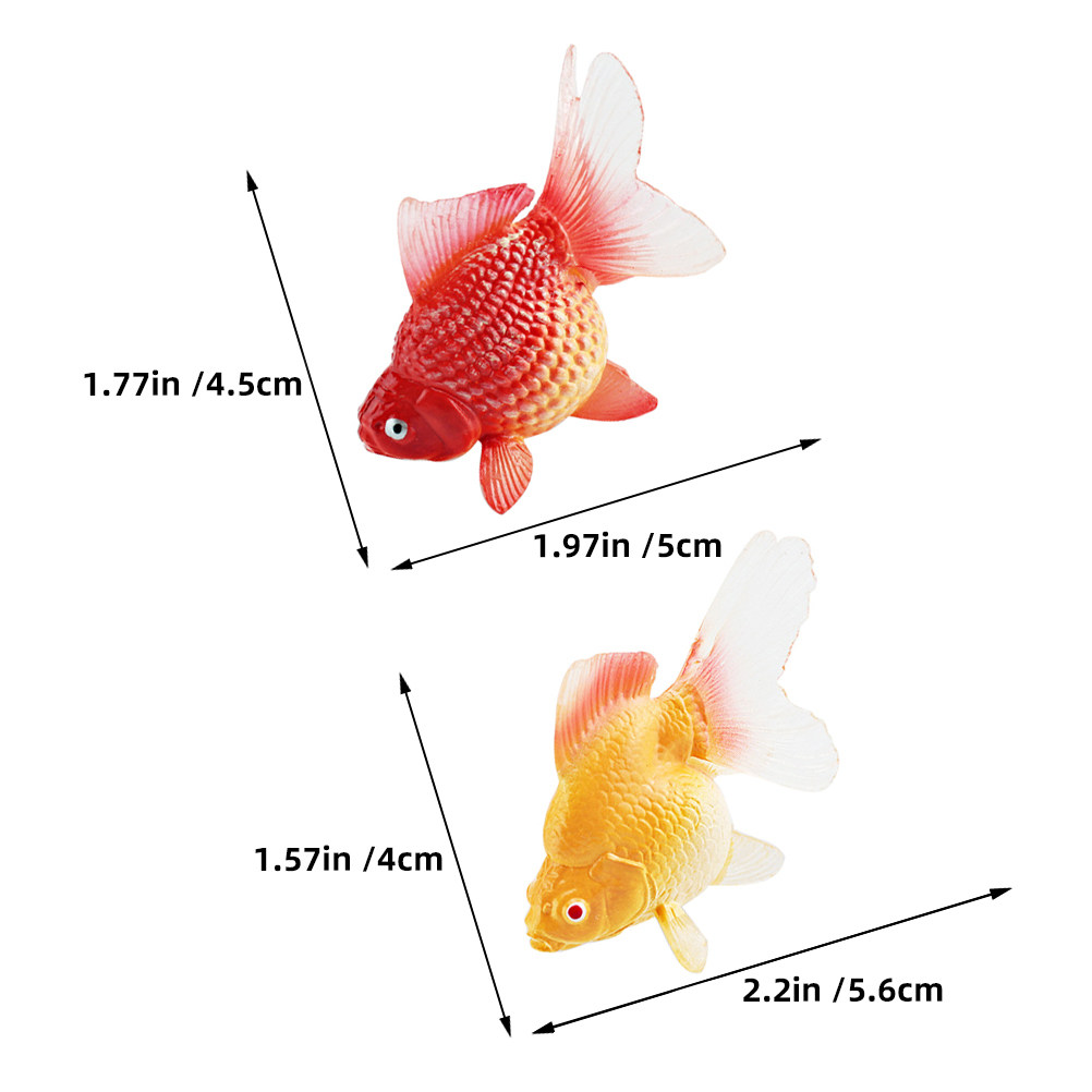 3 Pezzi di Realistici Pesci Ro - Aquarium Fish Goldfish recensione e prezzo